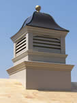 prefinished metal cupola with spire