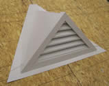 triangle louvered roof dormer