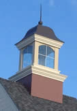 Prefinished cupola with windows and spire - Tanger Mall cupola