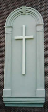 custom architectural cross with aluminum surround Toledo Ohio